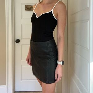 Black Free People Mini Skirt